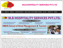 Tablet Screenshot of mbhospitalityservices.com